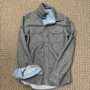 7 For All Mankind Boys Taupeish Gray Button Down Shirt. Like New. Worn Once.
